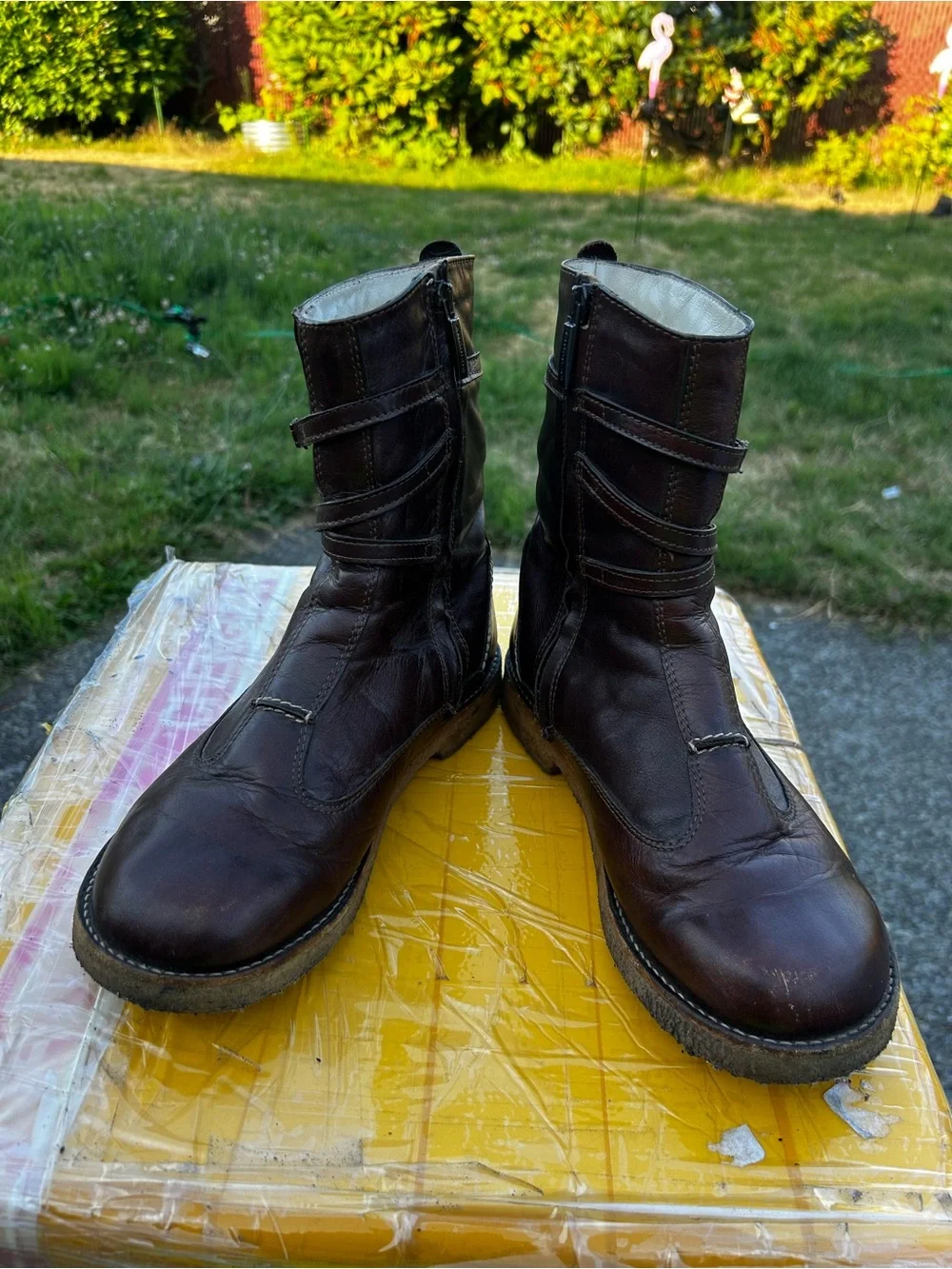 Angulus by Nilo  Women’s Brown Leather Full Zip Boots Size 39X
